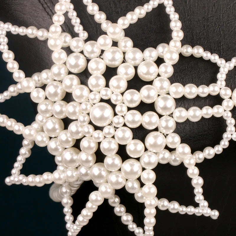 Handmade White Floral Beaded Body Chain