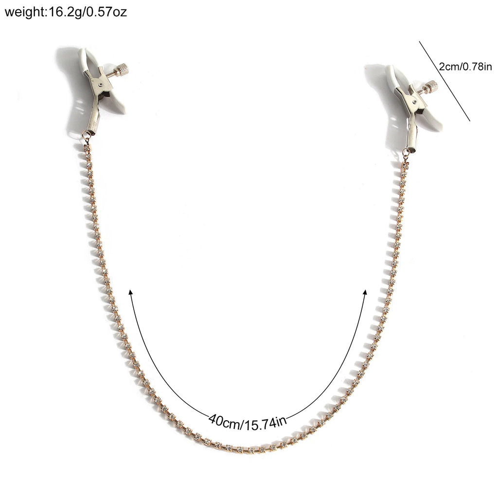 Non-Piercing Nipple Chain Necklace