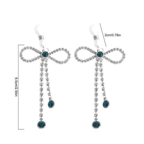 Bowknot Rhinestone Bra Body Chain