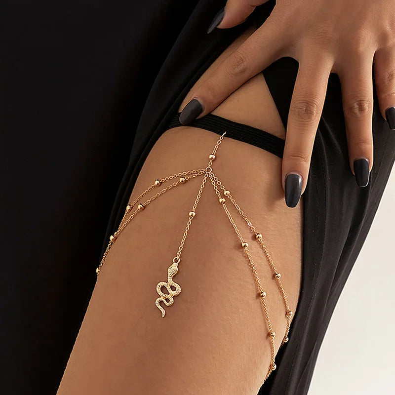 Snake Pendant Thigh Chain