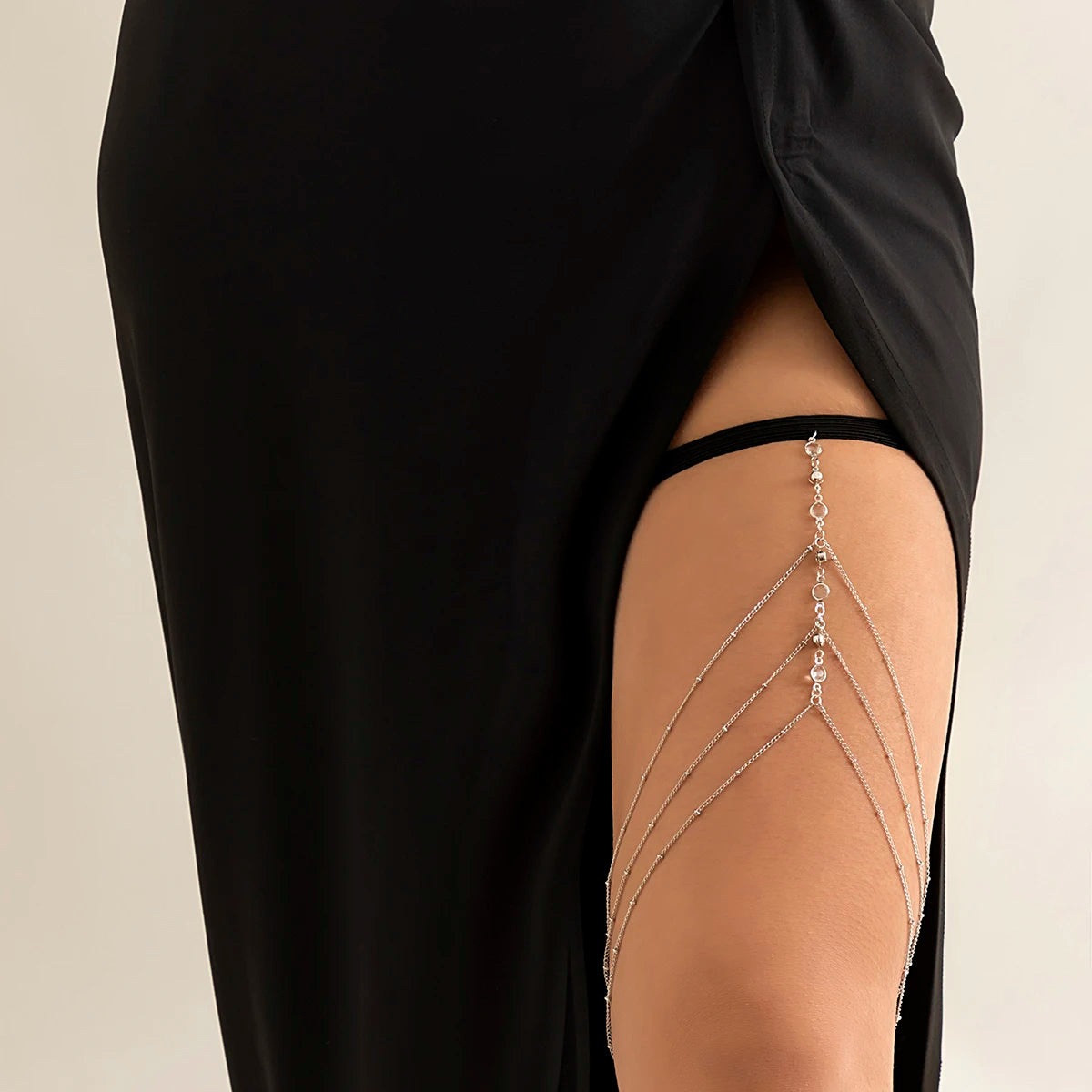 Boho Crystal Elastic Leg Thigh Chain