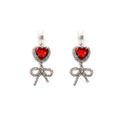 Bow Heart Nipple Rings Set