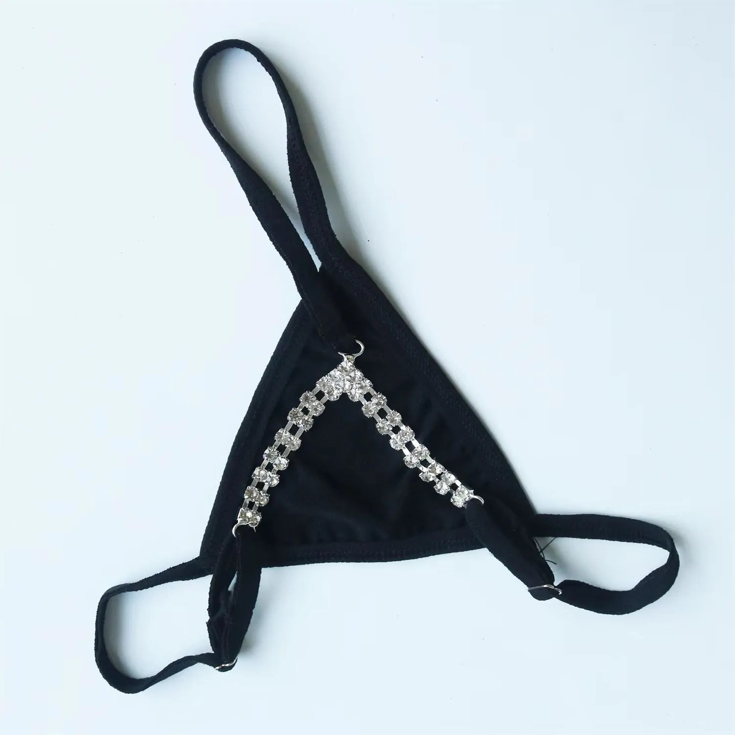 Rhinestone Body Chain Thong