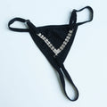 Rhinestone Body Chain Thong