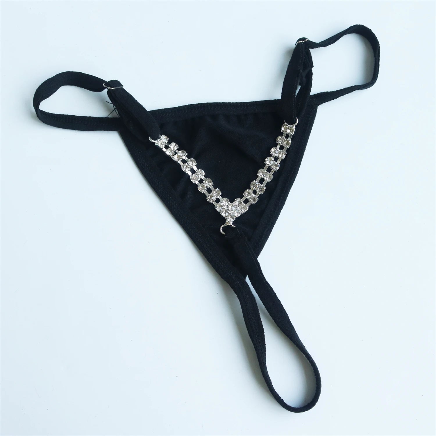 Rhinestone Body Chain Thong