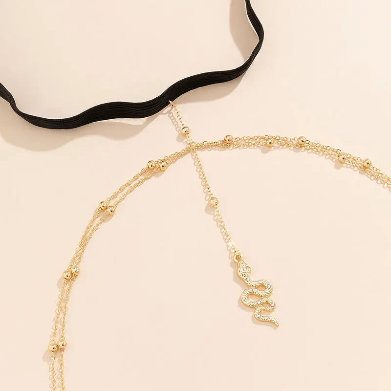 Snake Pendant Thigh Chain