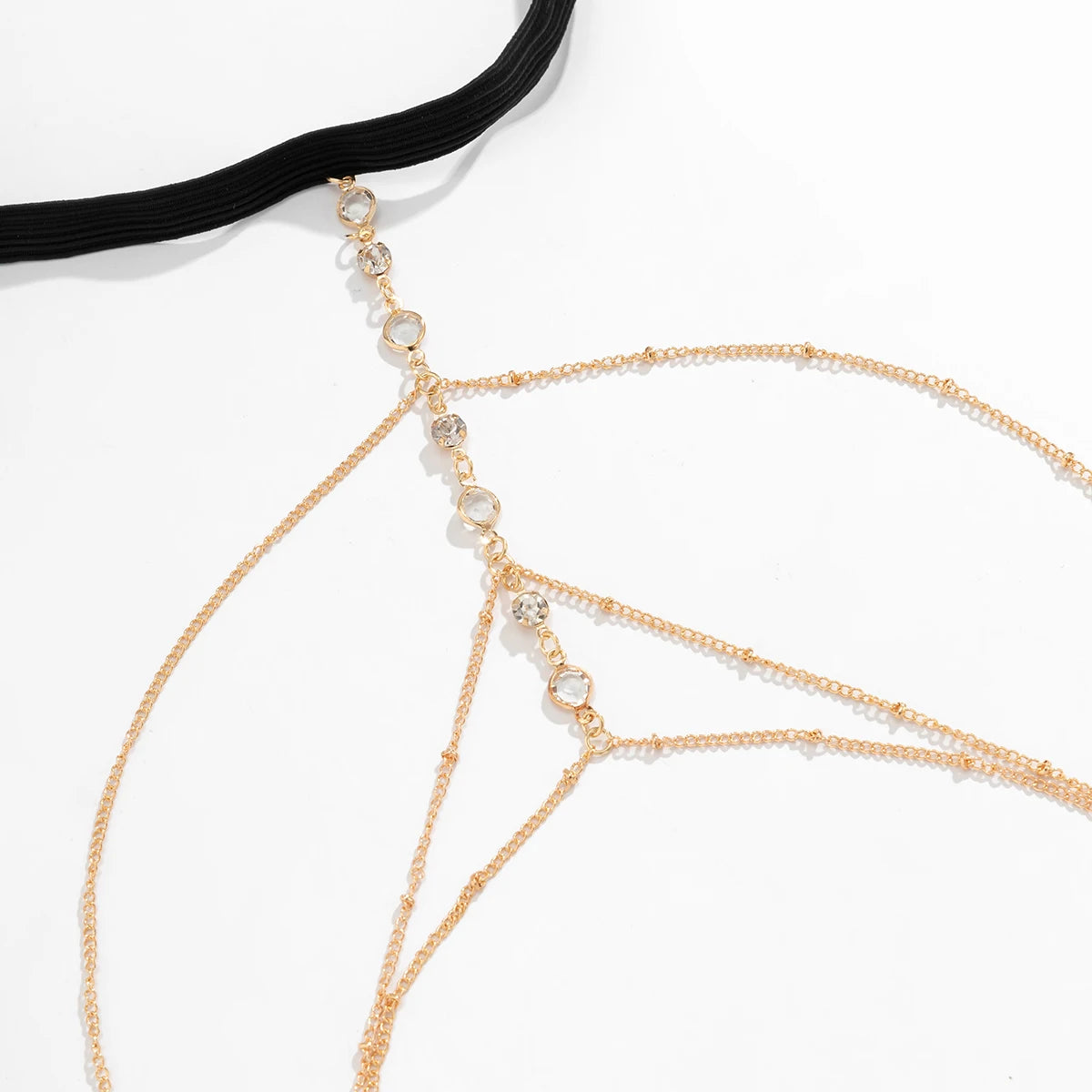 Boho Crystal Elastic Leg Thigh Chain