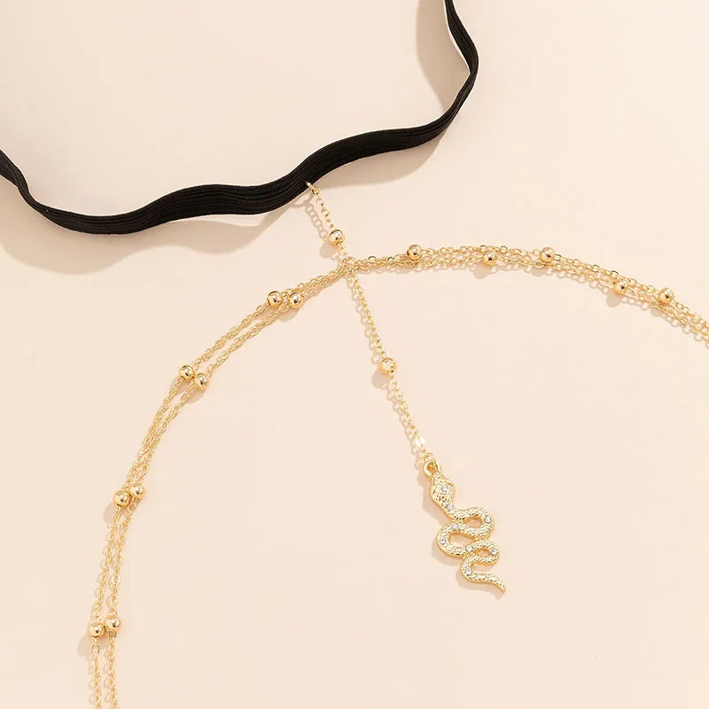 Snake Pendant Thigh Chain
