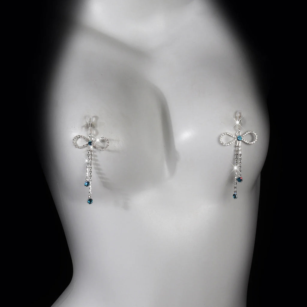 Bowknot Rhinestone Bra Body Chain