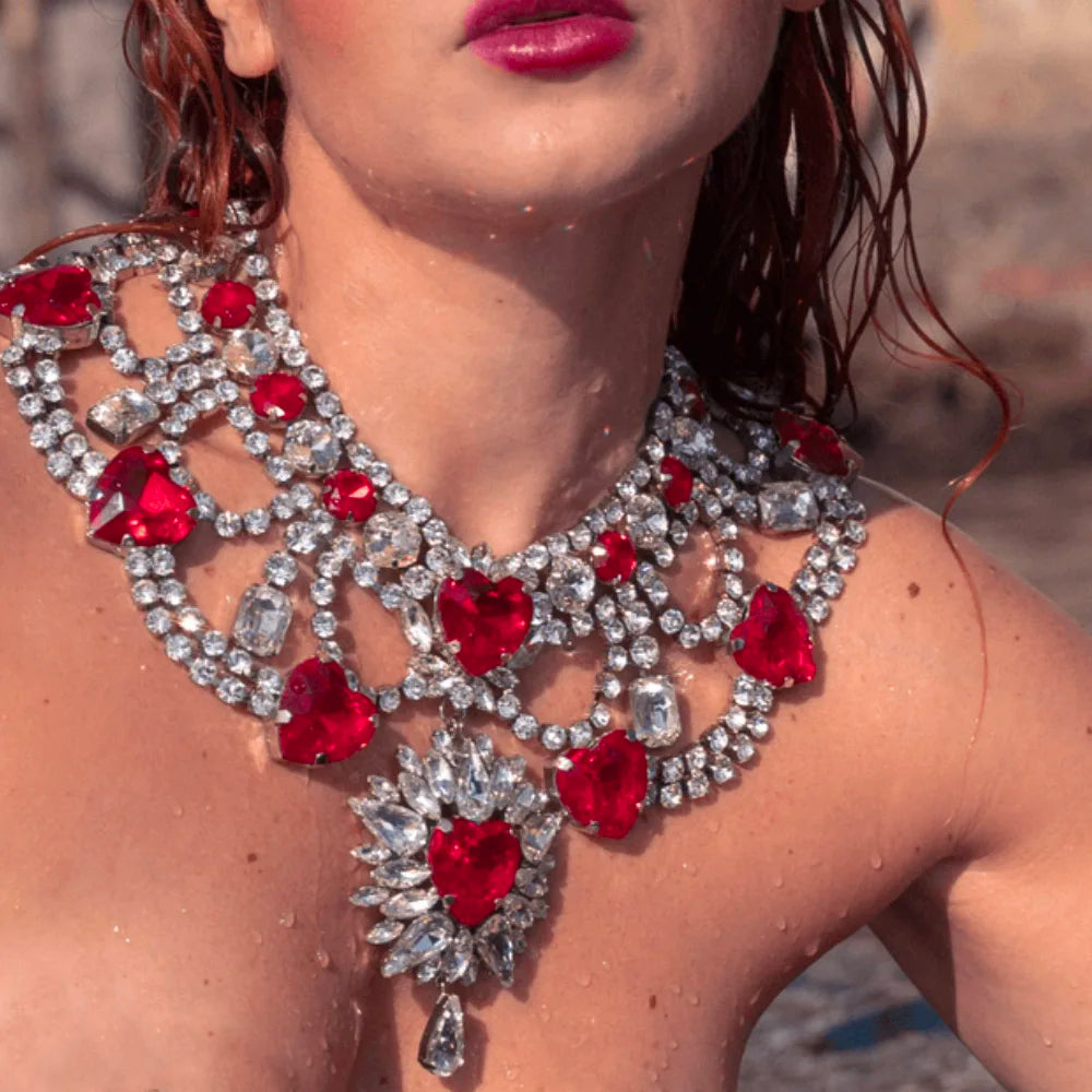 Luxury Red Heart Body Jewellery Collection