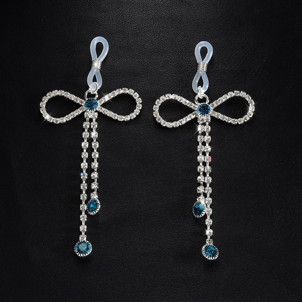 Bowknot Rhinestone Bra Body Chain