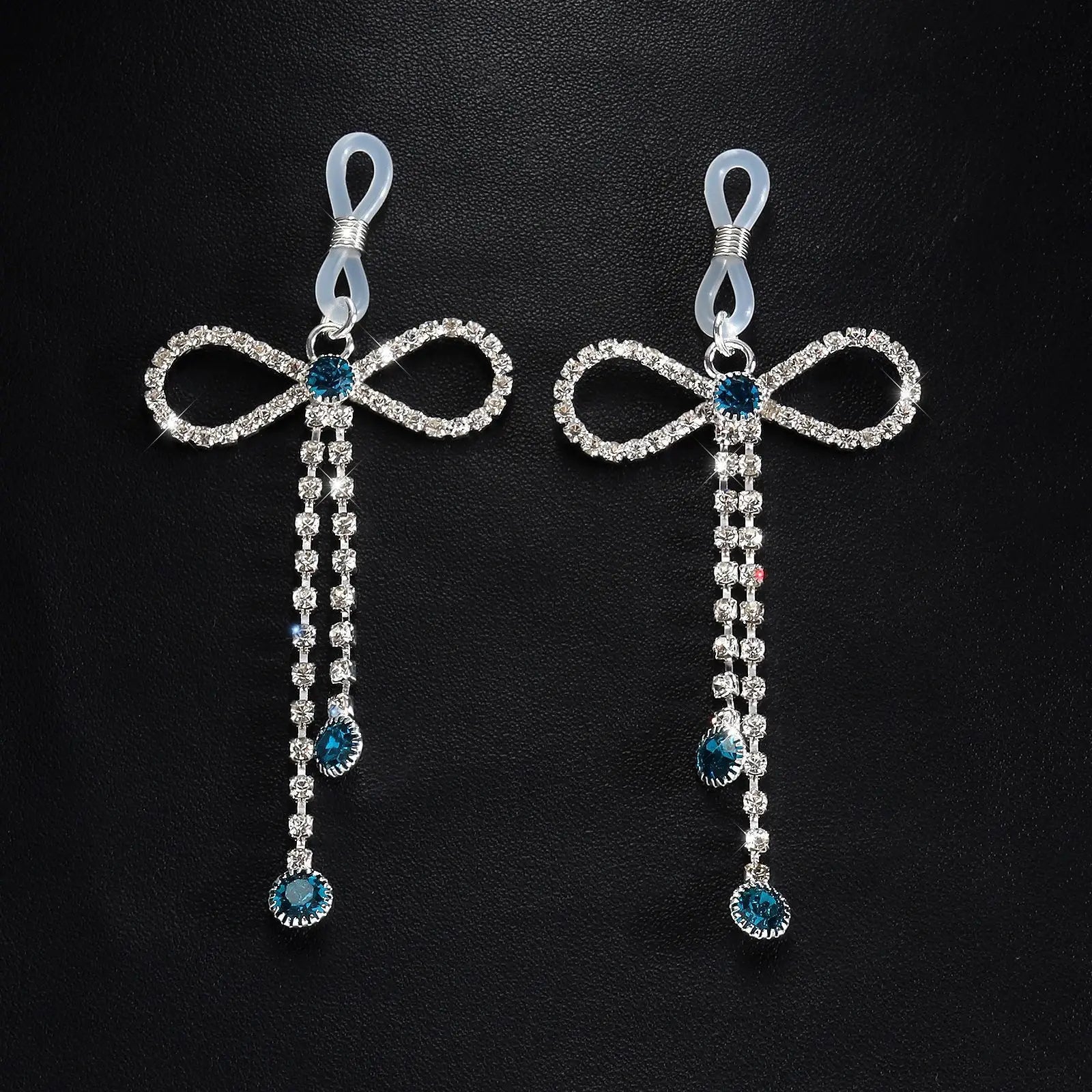 Bowknot Rhinestone Bra Body Chain
