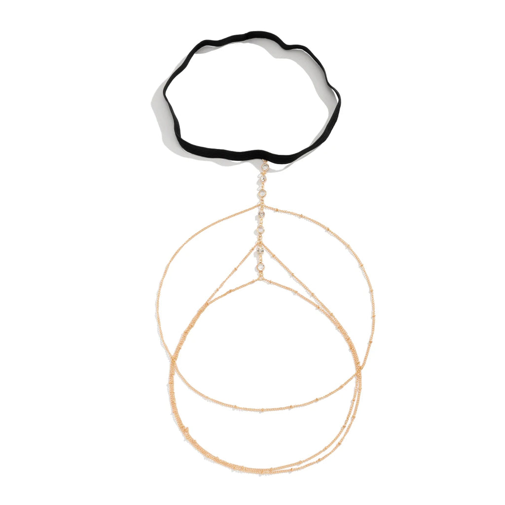 Boho Crystal Elastic Leg Thigh Chain