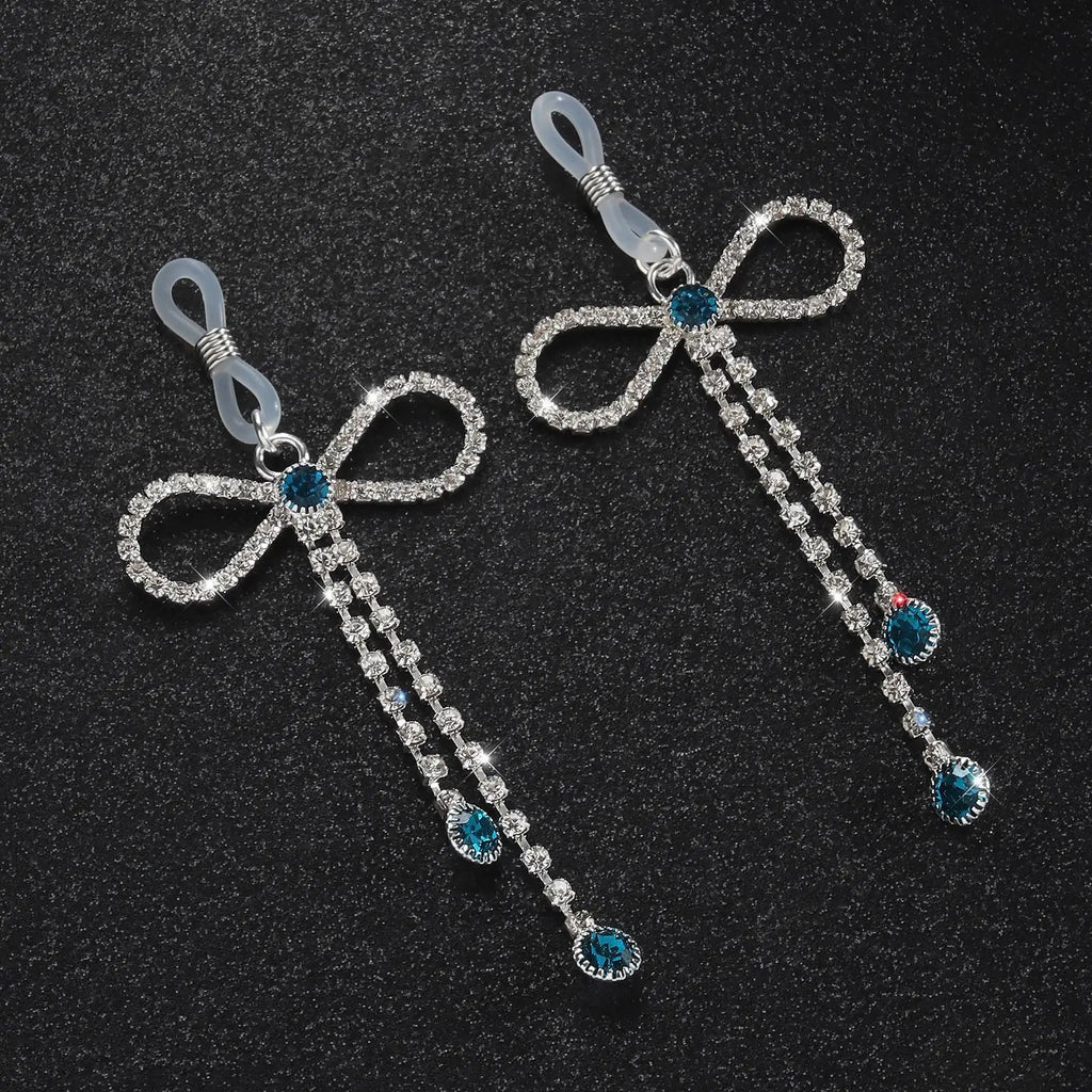 Bowknot Rhinestone Bra Body Chain