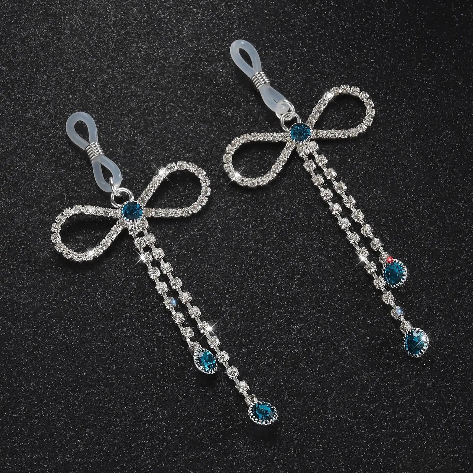 Bowknot Rhinestone Bra Body Chain