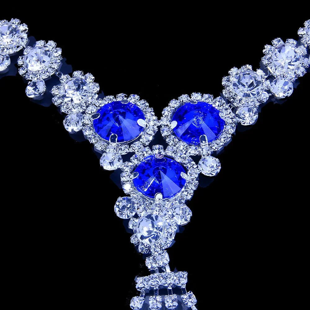 Blue Rhinestone Lingerie Nipple Jewellery