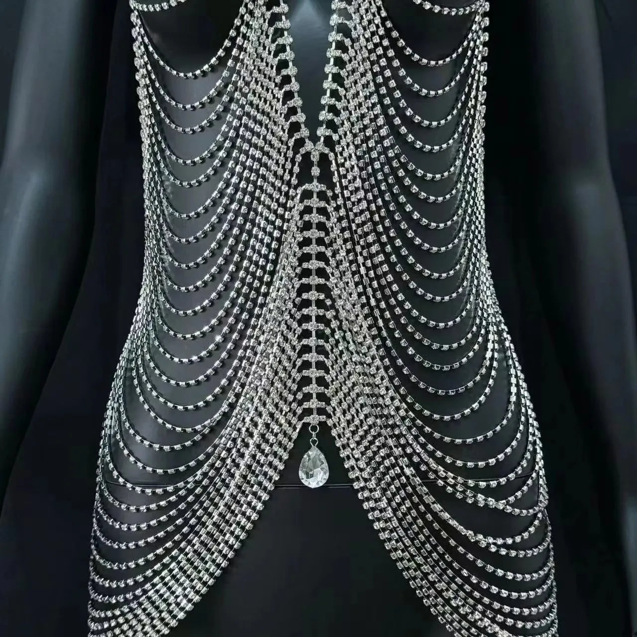 Luxury Rhinestone Tassel Full Body Chain