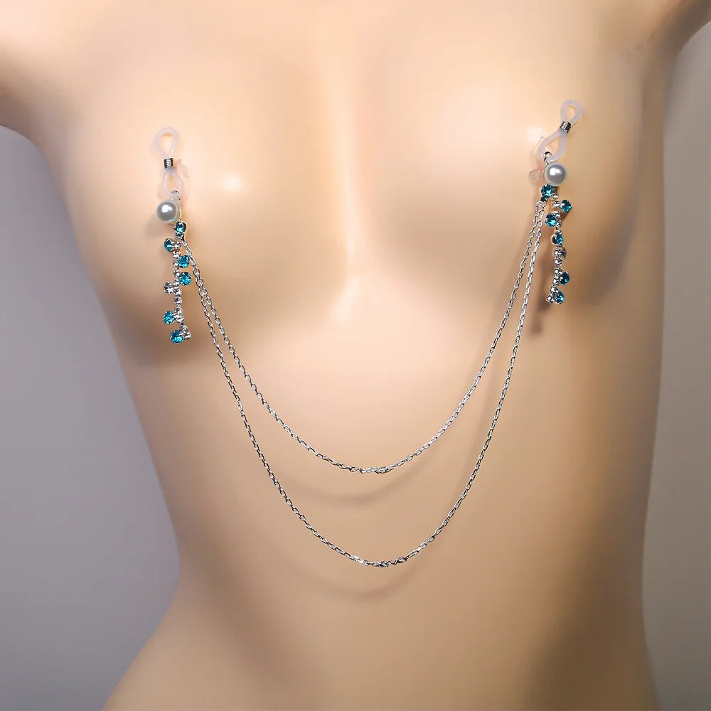 Double Layer Nipple Chain Body Jewellery