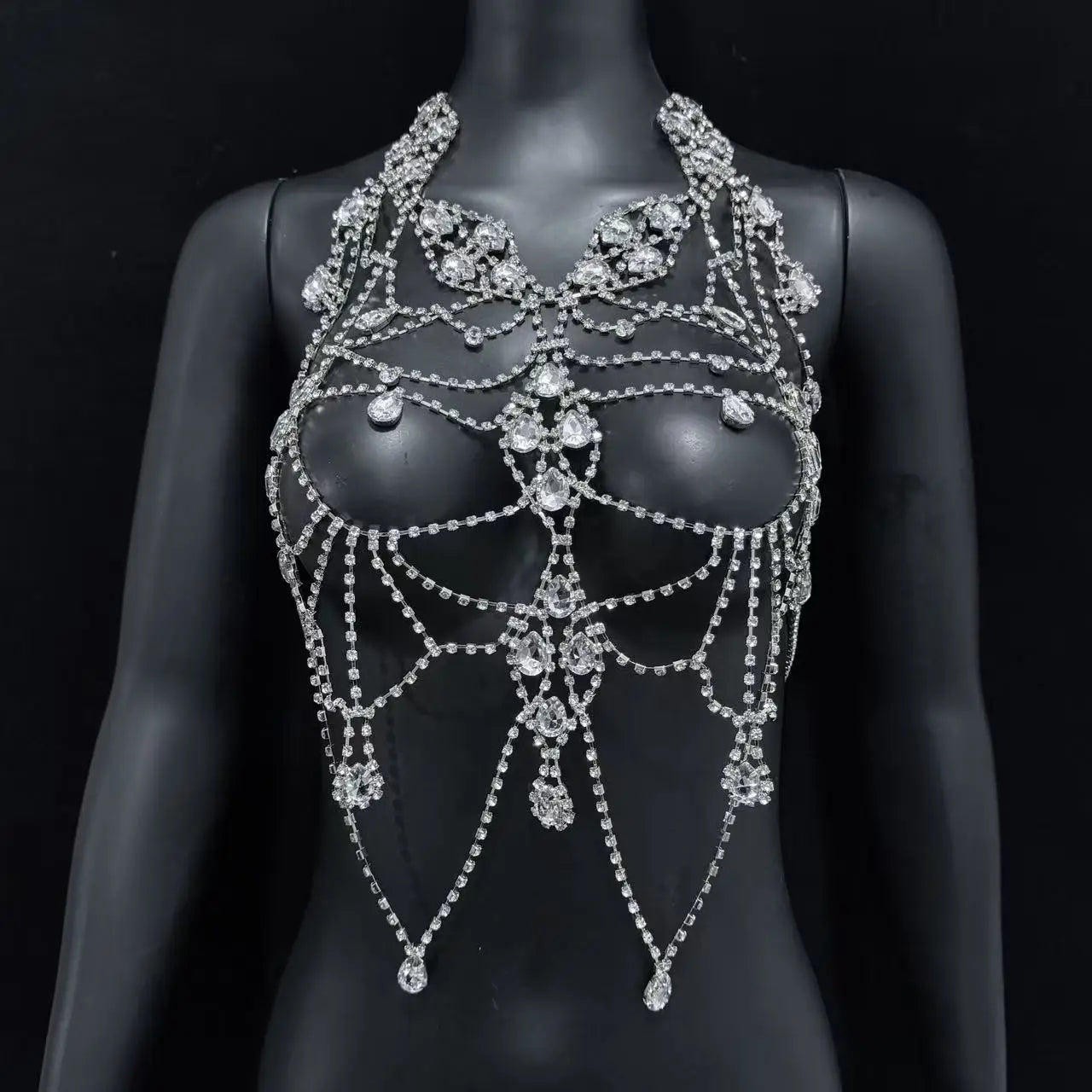 Rhinestone Chest Chain Body Harness