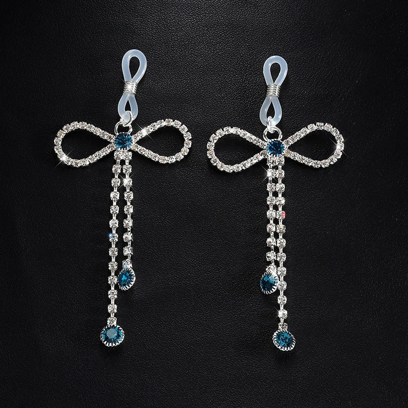 Vintage Bowknot Rhinestone Nipple Clip