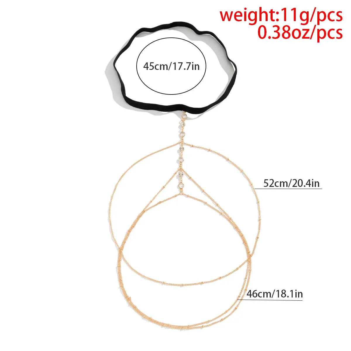Boho Crystal Elastic Leg Thigh Chain