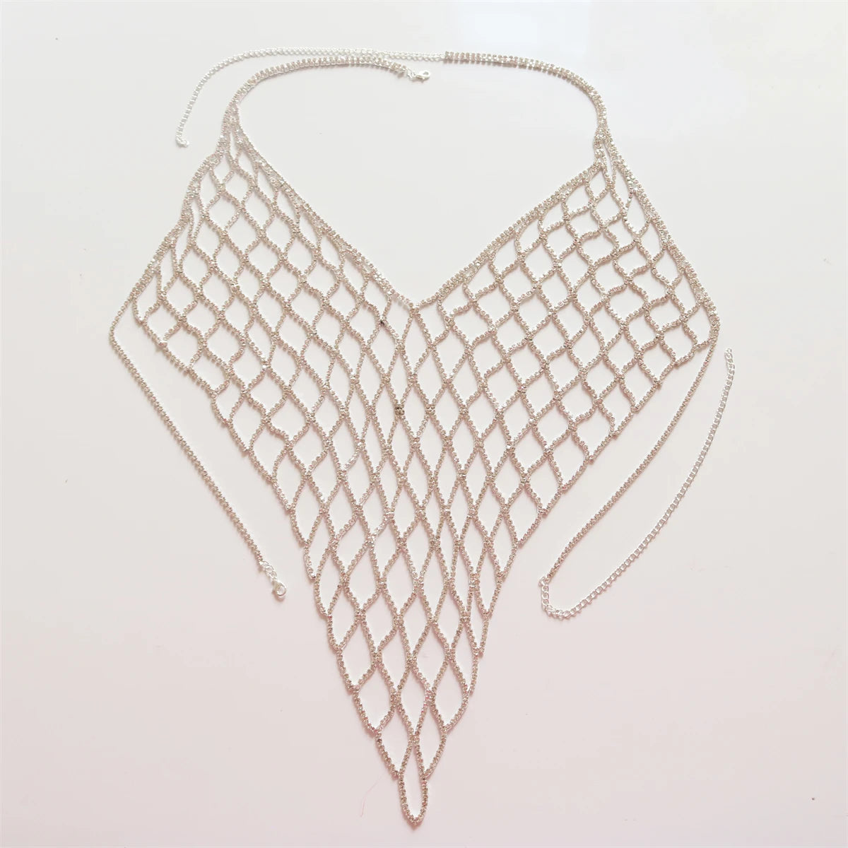 Crystal Zirconia Mesh Bra Body Chain