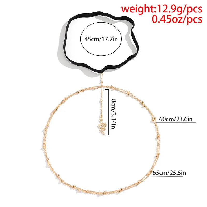 Snake Pendant Thigh Chain