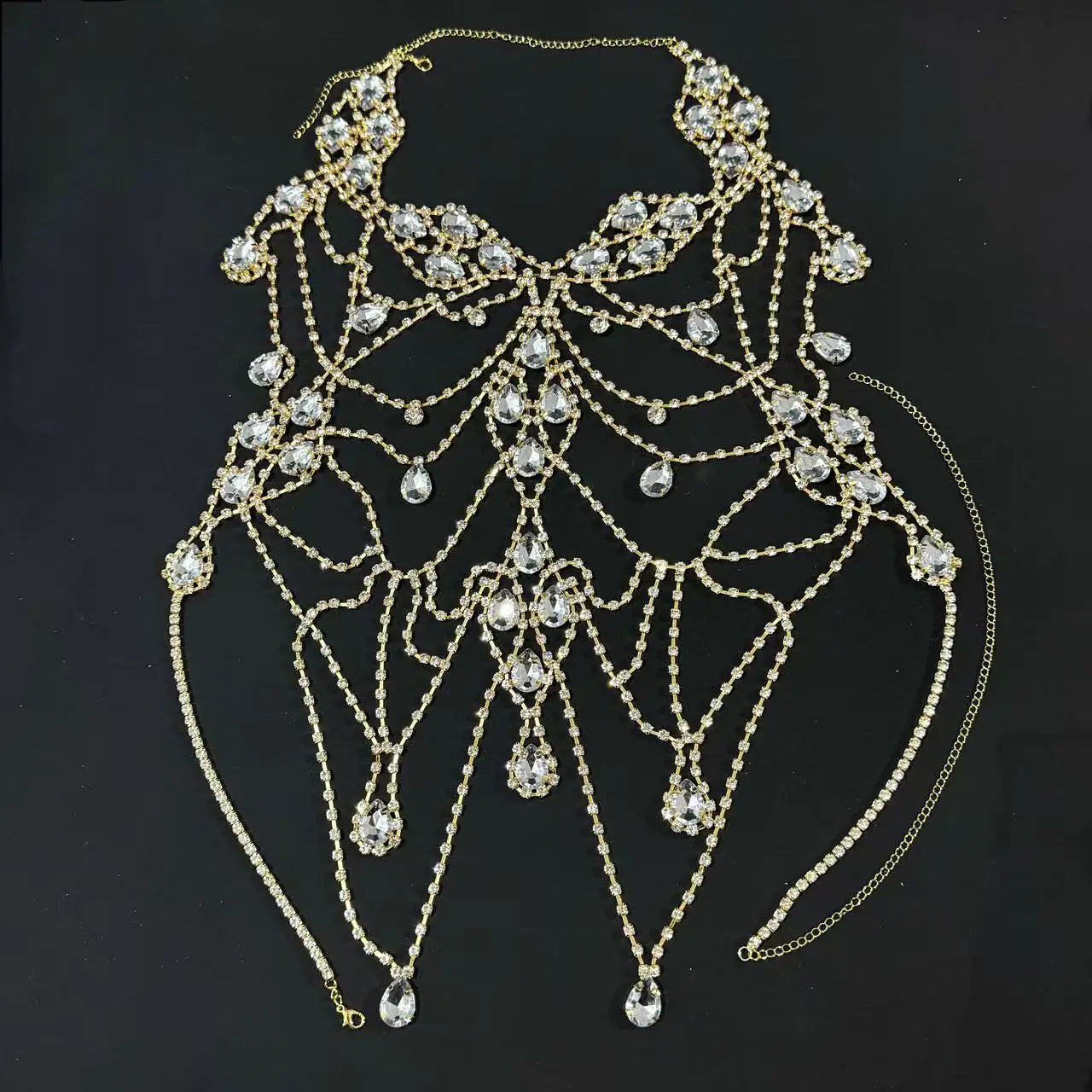Rhinestone Chest Chain Body Harness