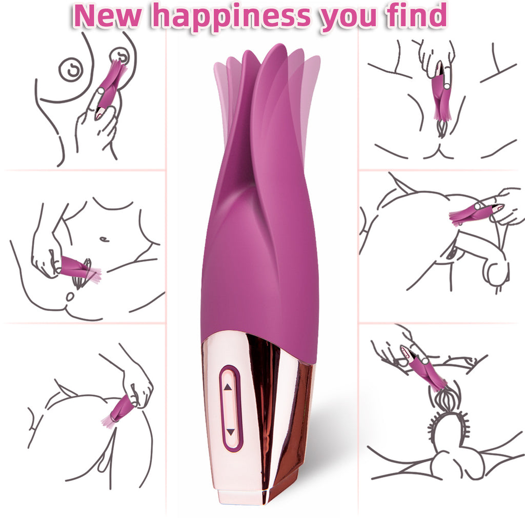 10-Speed Rechargeable Silicone Vibrator