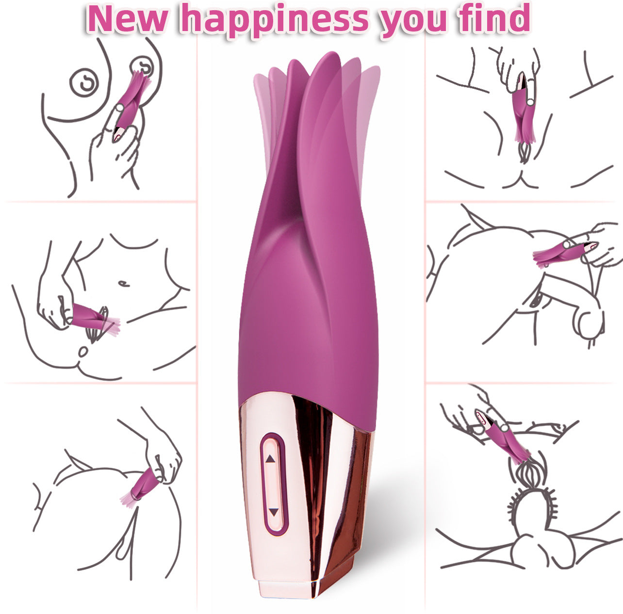 10-Speed Rechargeable Silicone Vibrator