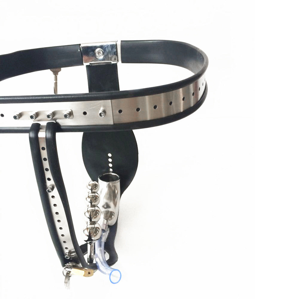 Stainless Steel Male Chastity Belt – T-Lock
