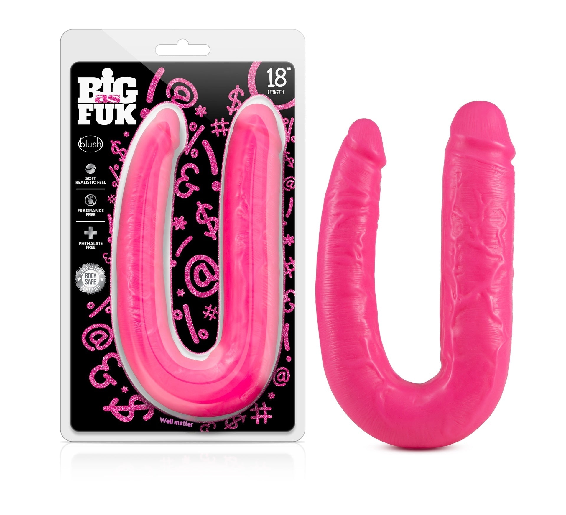 Double-Headed U-Shape Silicone Dildo