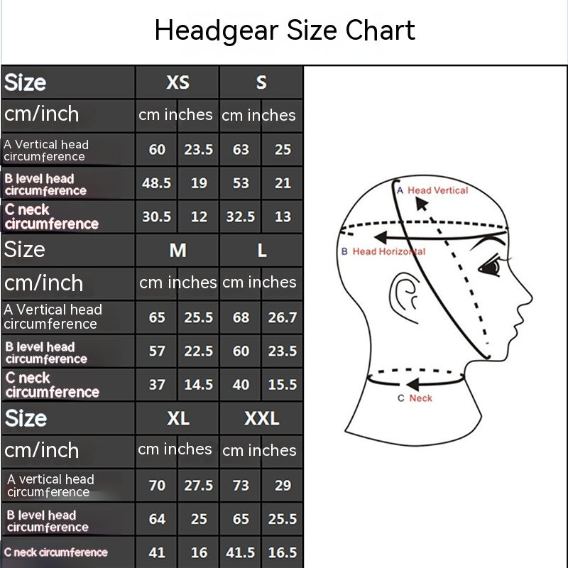 Seamless Glue-free Zipper Thickening Latex Headgear