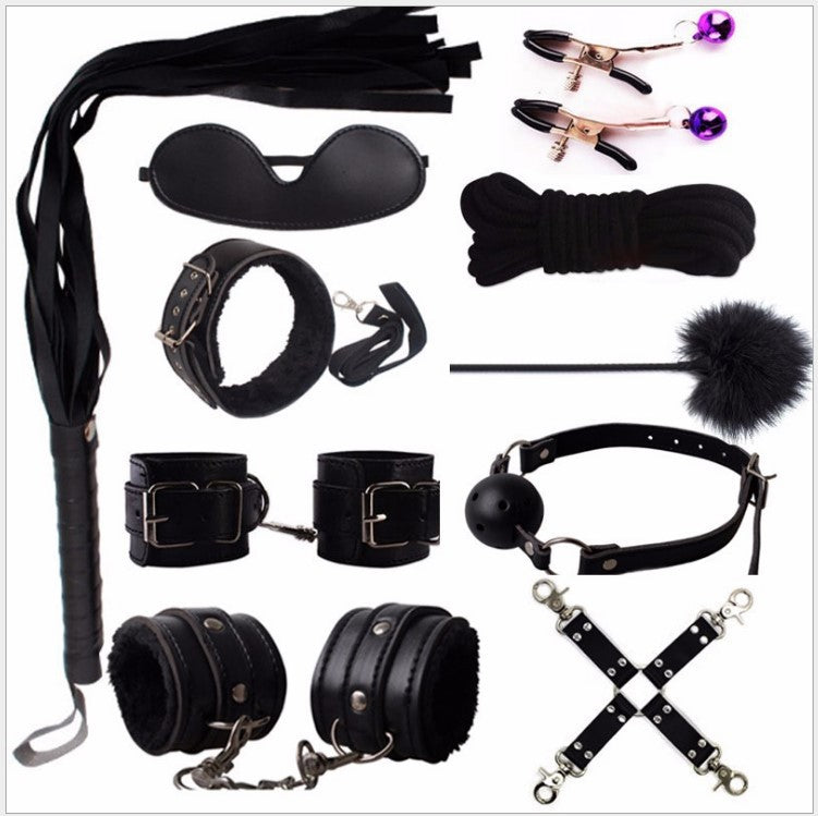 10 Pieces Of Velvet Leather Toy Binding And Restraint Supplies