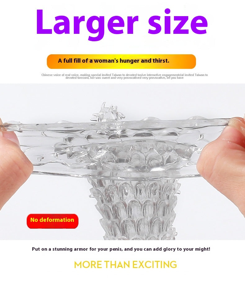 Crystal Wolf Tooth Textured Condom – Long & Thick