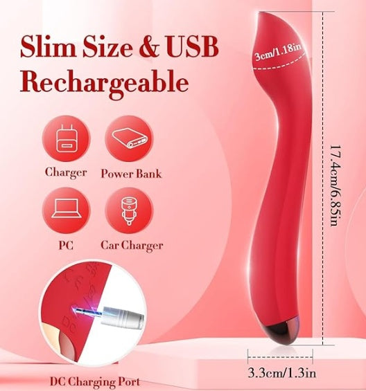 Finger G-Spot Clitoral Vibrator Wand