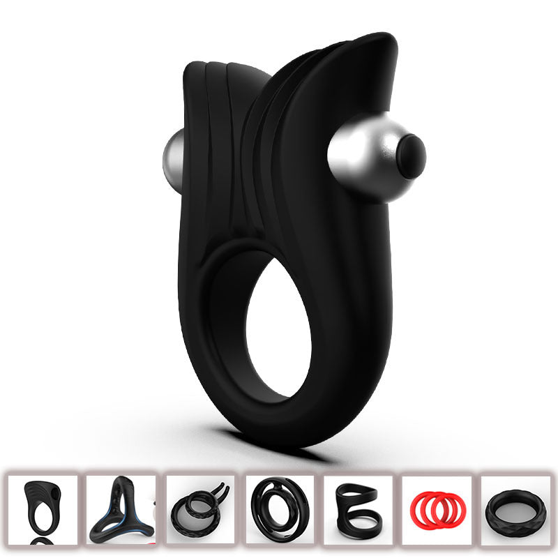 Men's Silicone Wolf-Tooth Delay Ring