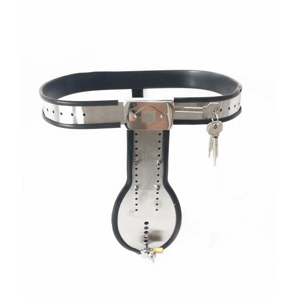 Stainless Steel Male Chastity Belt – T-Lock