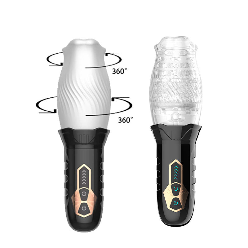 USB Rechargeable Rotating Silicone Massage Vibrator