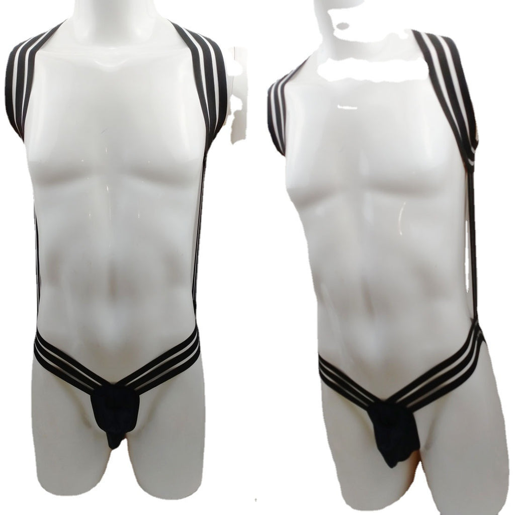 Hollow Chest Strap Crop Top – Nightclub Dance Costume