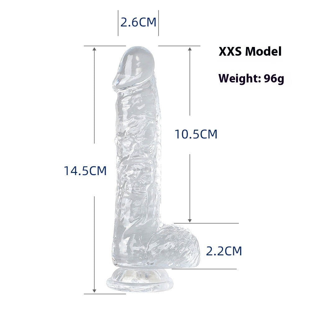 Transparent Silicone Dildo Set