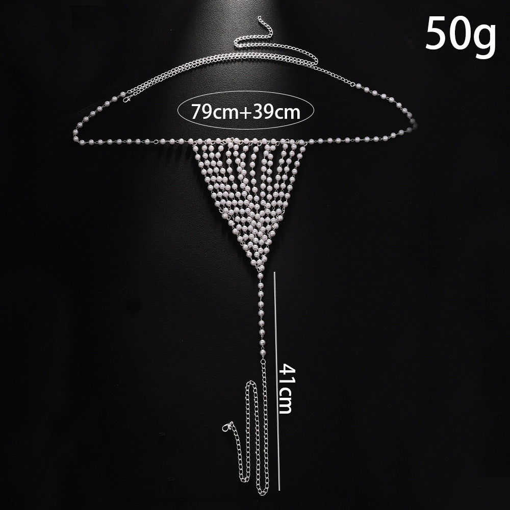 Pearl T-Bar Body Chain