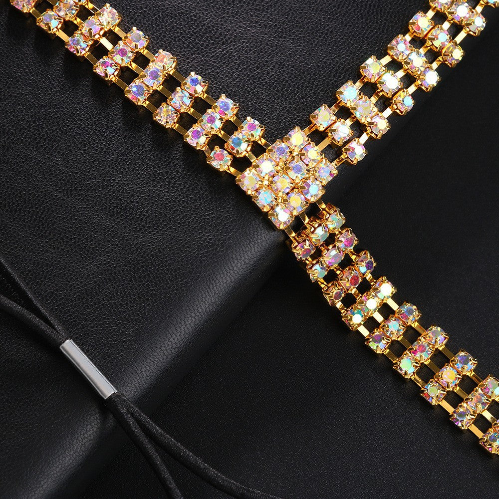 Rhinestone Waist Body Chain