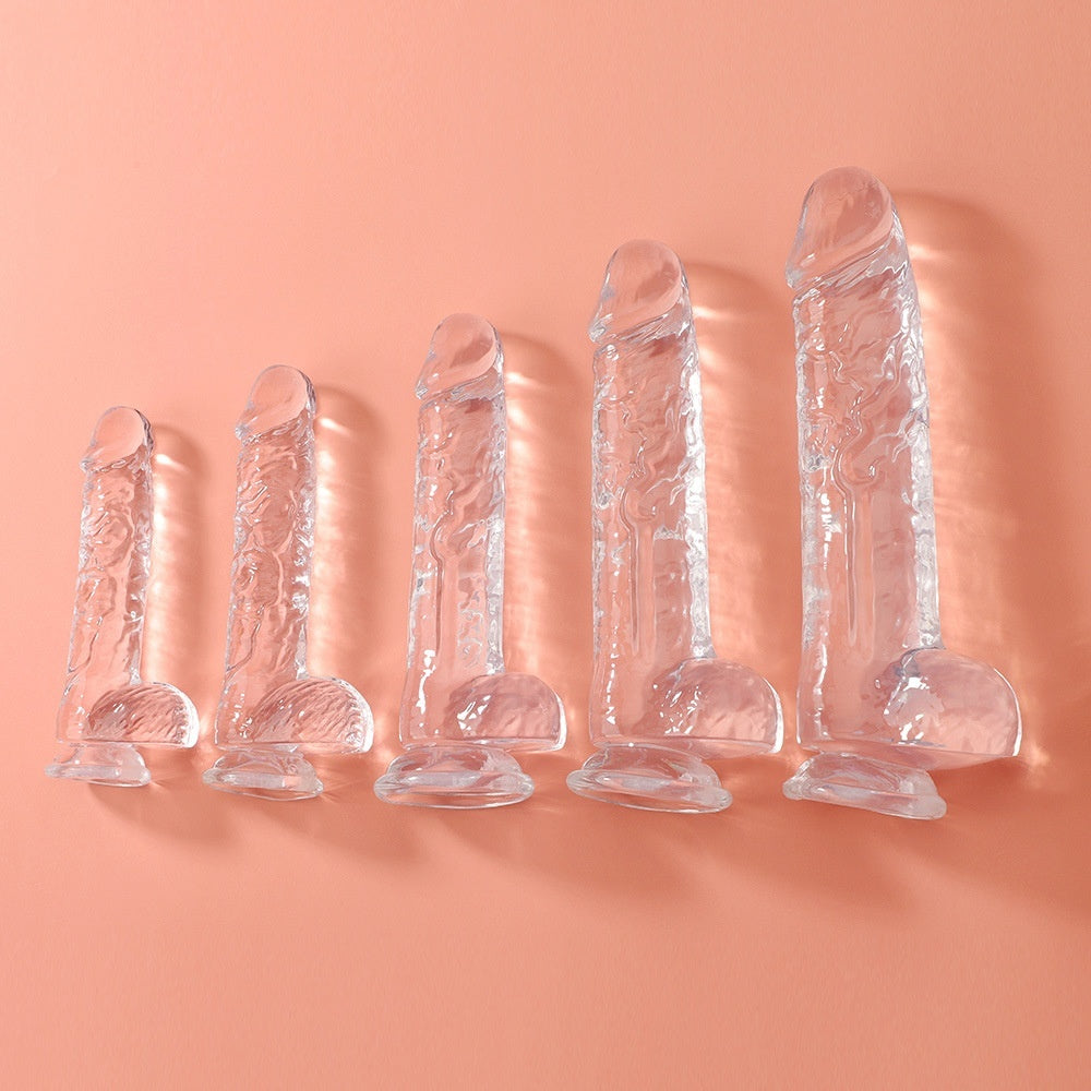 Transparent Silicone Dildo Set