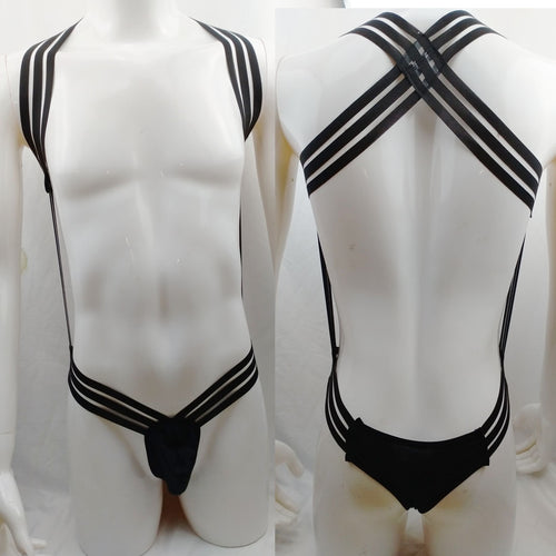 Hollow Chest Strap Crop Top – Nightclub Dance Costume
