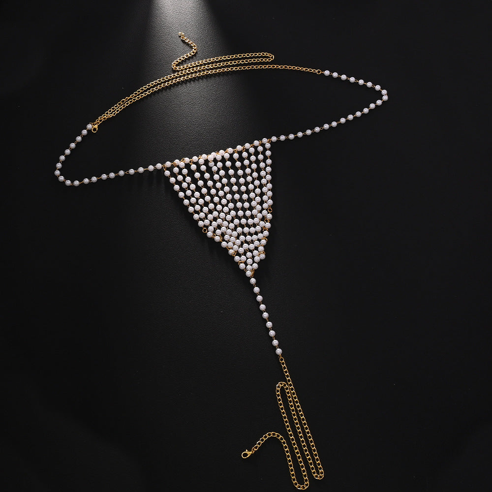 Pearl T-Bar Body Chain