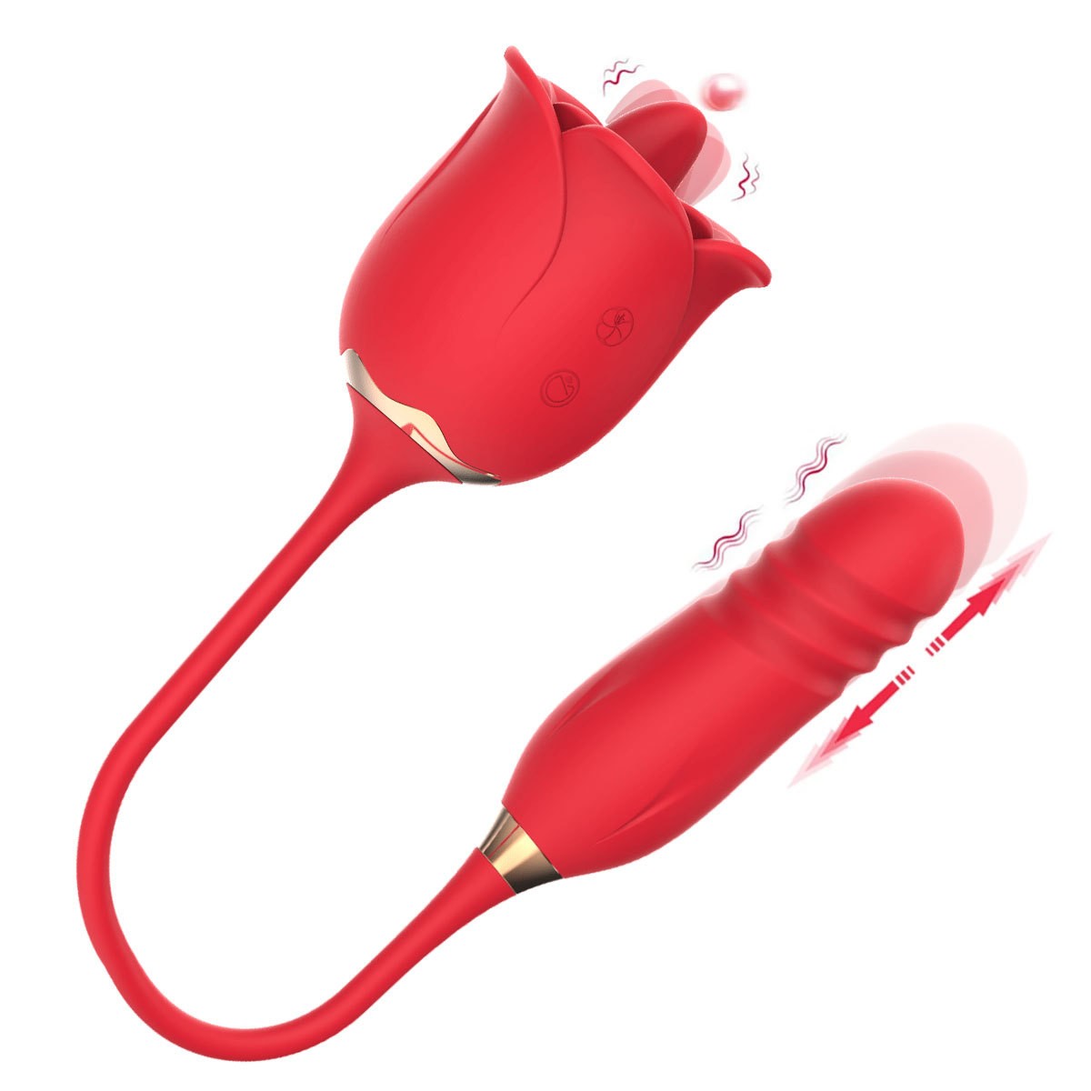 Rose Telescopic Massage Vibrator