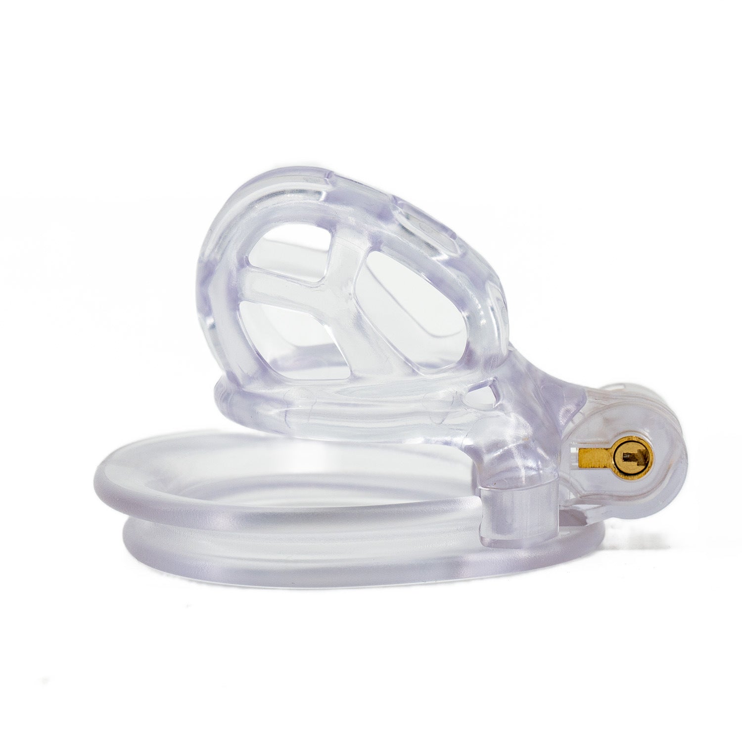 Lightweight Male Chastity Cage with Locking Ring