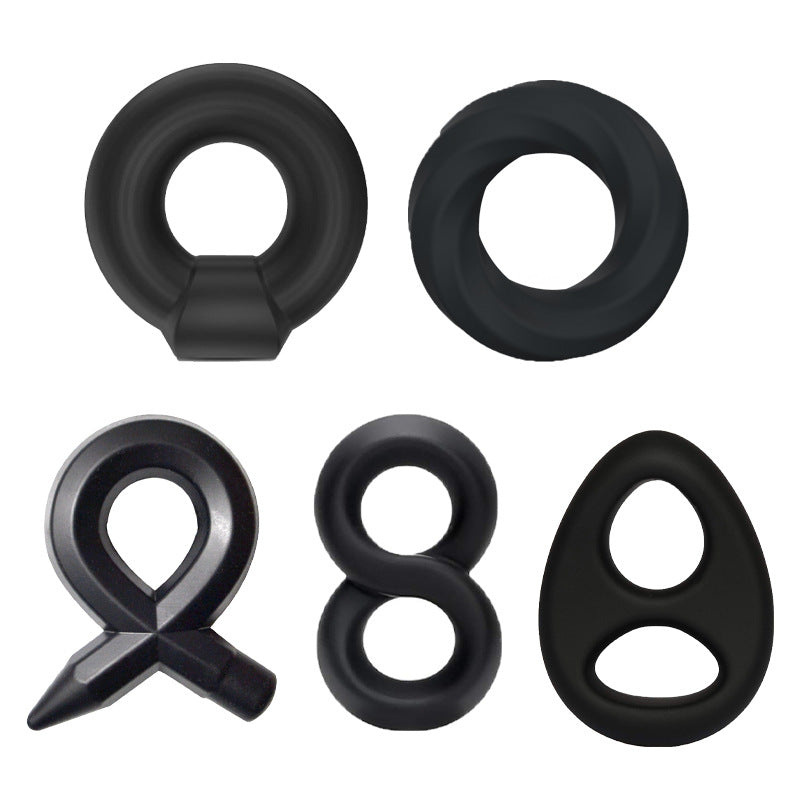 Men's Liquid Silicone Delay Ring Kit – 4 Styles
