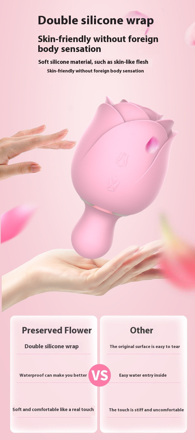 Preserved Flower Clitoral Sucking Vibrator